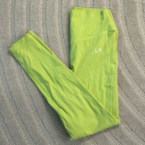 TLF Take Life Further Neon Green/Yellow Leggings - M
